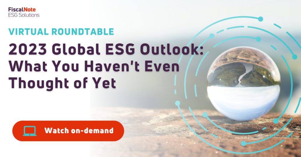 2023 Global ESG Outlook: What You Haven't Even Thought Of Yet | Equilibrium